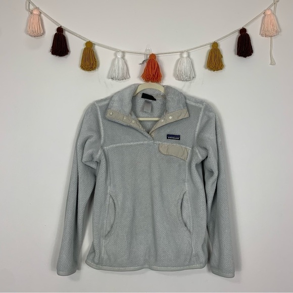 Patagonia Re-Tool Snap-T Pullover Gray Sweatshirt Size XS - Picture 1 of 9